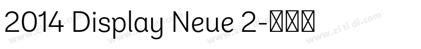 2014 Display Neue 2字体转换